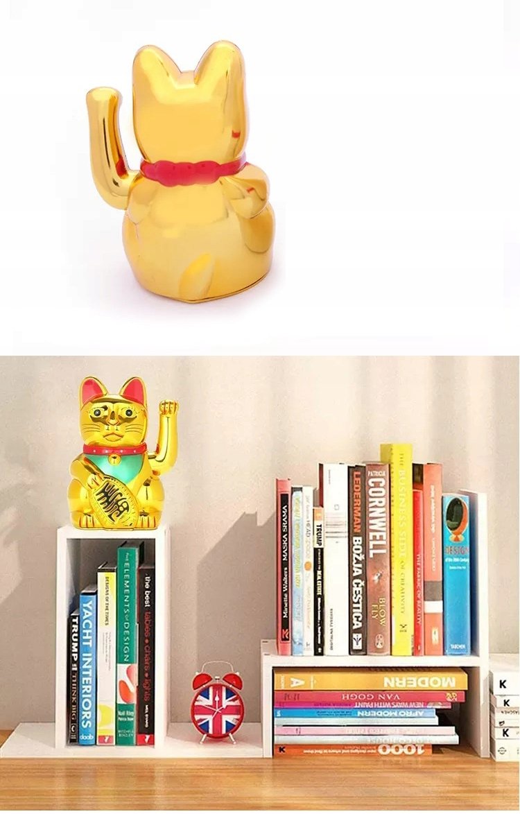Japoński Kot Maneki-Neko Chiński Szczęścia 20cm