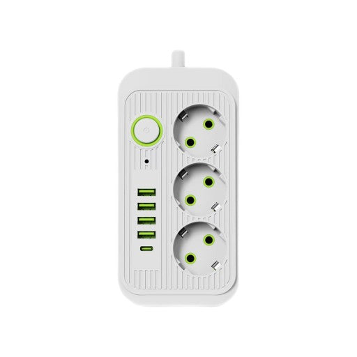 Przedłużacz Listwa 2M 3 Gniazda + 4X Usb